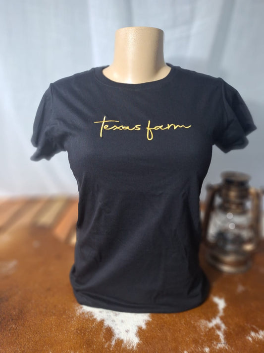 Camiseta Baby Look Feminina Texas Farm